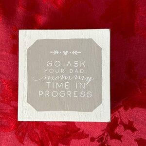 🌵3/$15 Go ask your Dad spa bath accessories wood sign (see description)